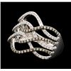 Image 2 : 14KT White Gold 0.50 ctw Diamond Ring