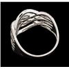 Image 3 : 14KT White Gold 0.50 ctw Diamond Ring