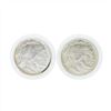 Image 1 : Set of (2) 2001 $1 American Buffalo Commemorative Silver Coin Set