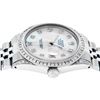Image 3 : Rolex Mens Stainless Steel MOP Diamond Lugs Datejust Wristwatch
