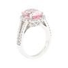 Image 4 : 14KT White Gold 3.62 ctw Morganite and Diamond Ring