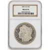 Image 1 : 1891-CC $1 Morgan Silver Dollar NGC MS63PL