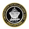 Image 2 : .999 Silver Stratosphere Las Vegas, NV $10 Casino Limited Edition Gaming Token