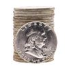 Roll of (20) 1963 Brilliant Uncirculated Franklin Half Dollar Coins