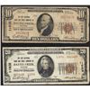 Image 1 : Set of 1929 $10 & $20 Battle Creek Michigan National Currency Notes CH# 11852