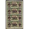 Image 1 : Uncut Sheet of $5 Citizens Bank of Louisiana Obsolete Notes