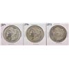 Image 1 : Lot of (3) Assorted Date $1 Morgan Silver Dollar Coins