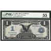 Image 1 : 1899 $1 Black Eagle Silver Certificate Note Fr.230 PMG About Uncirculated 55