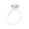 Image 4 : 14KT White Gold 1.87 ctw Morganite and Diamond Ring