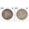 Image 1 : Lot of (2) 1899-S $1 Morgan Silver Dollar Coins