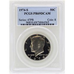 1974-S Kennedy Half Dollar Coin PCGS PR69DCAM