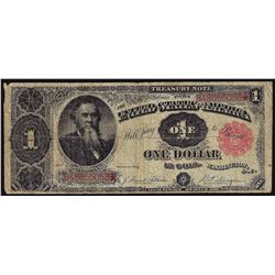 1891 $1 Stanton Treasury Note