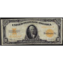 1922 $10 Gold Certificate Note