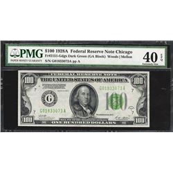 1928A $100 Federal Reserve Note Fr.2151-G PMG Extremely Fine 40EPQ