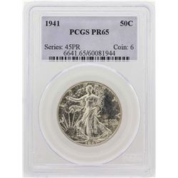 1941 Walking Liberty Half Dollar Silver Proof Coin PCGS PR65