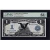 Image 1 : 1899 $1 Black Eagle Silver Certificate Note Fr.232 PMG Choice Uncirculated 64EPQ