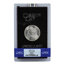 1885-CC $1 Morgan Silver Dollar Coin NGC MS63 GSA w/ Box & COA