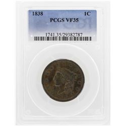 1838 Cornet Head Cent PCGS VF35