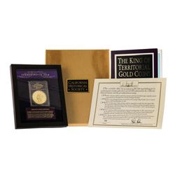 1855 $50 Kellogg SS Central America Commemorative Gold Coin Gem Proof