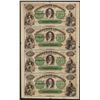 Image 1 : Uncut Sheet of $20 Citizens Bank New Orleans Obsolete Notes