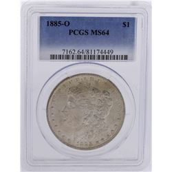 1885-O $1 Morgan Silver Dollar Coin PCGS MS64