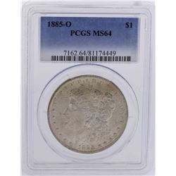 1885-O $1 Morgan Silver Dollar Coin PCGS MS64