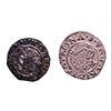 Lot of (2) 1540-1590 KB Hungary Ferdinand I - Madonna & Child Silver Denar Coins