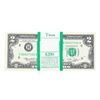 Image 1 : Pack of (100) Consecutive 1976 $2 Federal Reserve Notes Uncirculated St. Louis