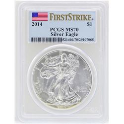 2014 $1 American Silver Eagle Coin PCGS MS70