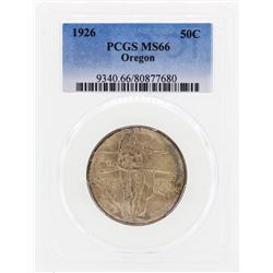 1926 Oregon Commemorative Half Dollar Coin PCGS MS66