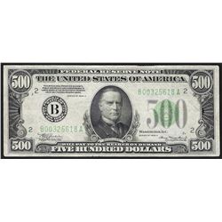 1934A $500 Federal Reserve Note New York