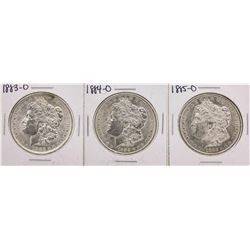 Set of 1883-O to 1885-O $1 Morgan Silver Dollar Coins