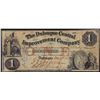 Image 1 : 1857 $1 The Dubuque Central Improvement Company Obsolete Bank Note