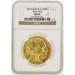 2010 $50 American Gold Buffalo Coin NGC MS69