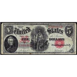 1907 $5 Woodchopper Legal Tender Note