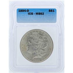 1894-O $1 Morgan Silver Dollar Coin ICG MS62