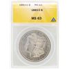 Image 1 : 1883-O $1 Morgan Silver Dollar Coin ANACS MS63