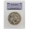 Image 1 : 1923 $1 Peace Silver Dollar Coin PCGS MS63