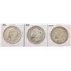 Image 1 : Lot of (3) Assorted Date $1 Morgan Silver Dollar Coins