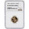 Image 1 : 1987 Great Britain 1/2 Sovereign Gold Coin NGC PF70 Ultra Cameo