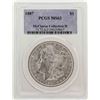 Image 1 : 1887 $1 Morgan Silver Dollar Coin PCGS MS63