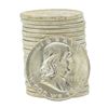 Image 1 : Roll of (20) 1953-D Brilliant Uncirculated Franklin Half Dollar Coins