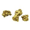 Image 1 : Lot of (3) Alaskan Gold Nuggets 12.8 Grams