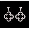 18KT White Gold Ladies 0.70 ctw Diamond Earrings