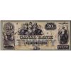 1800's $20 Canal Bank New Orleans Obsolete Bank Note