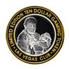 Image 1 : .999 Silver Las Vegas Club $10 Limited Edition Casino Gaming Token