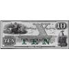 Image 1 : 1800's $10 The New England Commercial Bank New Port Obsolete Bank Note