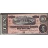 Image 1 : 1864 $10 Confederate States of America Note