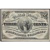 Image 1 : March 3, 1863 Three Cents Third Issue Fractional Currency Note