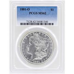 1881-O $1 Morgan Silver Dollar Coin PCGS MS62